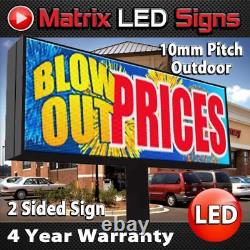 LED Sign Outdoor Full Color Double Sided LED Programmable Message Digital Sign