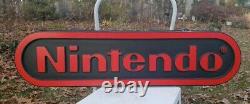 Large 4 Foot NINTENDO Store Display Double Sided Hanging Sign LIMITED TIME OFFER