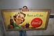 Large 62 Vintage 1952 Coca Cola Soda Pop With Frame 2 Side Sign