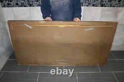 Large 62 Vintage 1952 Coca Cola Soda Pop With Frame 2 Side Sign