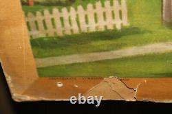 Large 62 Vintage 1952 Coca Cola Soda Pop With Frame 2 Side Sign