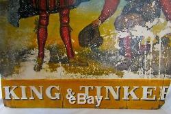 Large Antique English Double-Sided Pub Sign King and Tinker Enfield, Middlesex