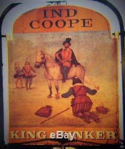 Large Antique English Double-Sided Pub Sign King and Tinker Enfield, Middlesex