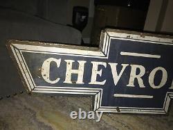 Large Chevrolet Double Sided Porcelain Sign