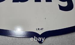 Large Mobil Gas Shield Porcelain Enamel 48 Inches Double Sided