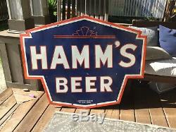 Large Old Hamms Beer Double Sided Sign