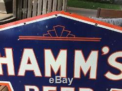 Large Old Hamms Beer Double Sided Sign