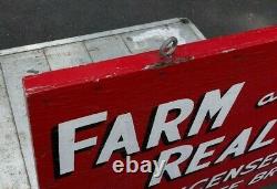 Large Old or Antique Farm Real Estate Sign Double Sided