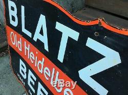 Large Original Blatz Beer Double Sided Sign