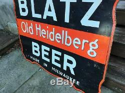 Large Original Blatz Beer Double Sided Sign