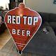 Large Original Red Top Beer 48 X 32 Double Sided Porcelain Sign