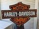 Large Rare Vtg Harley Davidson Double-sided Heavy Porcelain Sign 24x 16