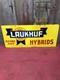 Laukhuf Hybrids Metal Double Sided Sign, Payne, Ohio, 1960's