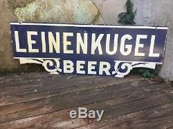 Leinenkugal Beer Double Sided Porcelain Sign