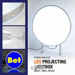 thumbnail image 2 of Double Sided Round Projecting Light Box Sign - 60cm Illuminated Shop Display By Smarts-Art 2 of 3