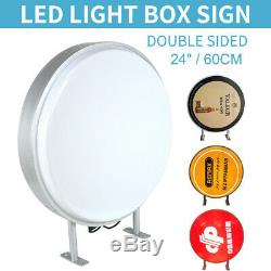 Light Box 24 Circular Round LED Projecting Double Sided Blank Illuminated Sign