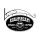 Lowrider Service Automotive Double Sided Oval Metal Sign With Wall Mount
