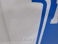 MERIT MUFFLER MART Sign Double Sided Auto Parts Repair Shop Gas Station Ad