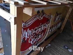 Meadow Gold Ice Cream Dairy Double Sided Vintage Rare Old 3 Color Neon Sign Soda