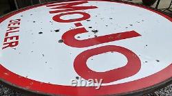 Mo-Jo Gas Dealer 6FT Double Sided Porcelain Sign