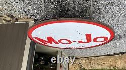 Mo-Jo Gas Dealer 6FT Double Sided Porcelain Sign