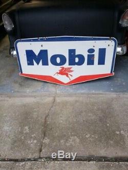 Mobil Porcelain Gas Sign Double Sided
