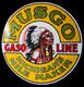 Musgo Porcelain Enamel Sign 36 Inches Round Double Sided