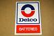 Nos Ac Delco Batteries Double Sided Hang Sign Stout Company