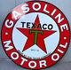 New 24 Texaco Motor Oil Double Sided Porcelain Sign