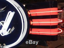 New Double-Sided Ford Oval with Wings Neon Sign 8 Feet Wide x 36 High