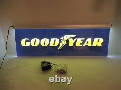 New Goodyear Tire Double Sided Sign Led Illuminated Light Window Advertising