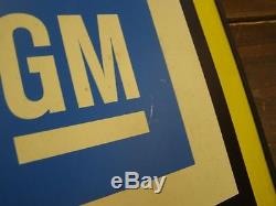 Nice Original GM Clock General Motors Chevrolet Advertising Double Sided