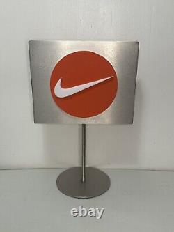 Nike Double Sided Metal Store Sign Shelf Display Sneaker Advertisement 15x10