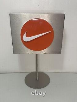 Nike Double Sided Metal Store Sign Shelf Display Sneaker Advertisement 15x10