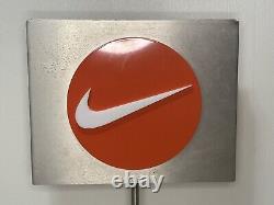 Nike Double Sided Metal Store Sign Shelf Display Sneaker Advertisement 15x10