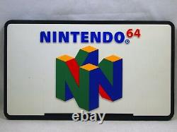 Nintendo 64 Rare Double Sided N64 Logo Promotional Store Display Sign