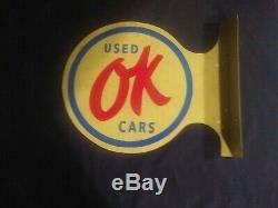 OK Used Car Double Sided Flange Sign