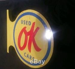 OK Used Car Double Sided Flange Sign