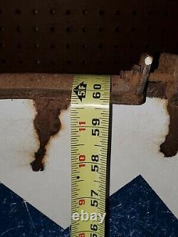 ORIGINAL RARE VTG 40s PURE OIL GAS STATION DOUBLE SIDED PORCELAIN SIGN RING 60