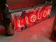 Orig Vintage Liquor Double Sided Neon Sign Antique Patina Pub Bar Mancave Tavern