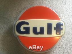 Old Gulf Service Station Lighted Sign Double Sided
