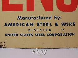 Old Vintage 1960s RARE VINTAGE MFA SIGN FENCE SIGN DOUBLE SIDED ADVERTISING SIGN