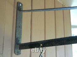 Old Willard Storage Batteries Double Sided Hanging Sign Bracket 28 by 13