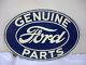 Older Double Sided Ford Genuine Parts Enamel Sign 16 X 24