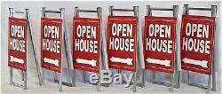 Open House Sign Metal Frame 6 Pack Kit