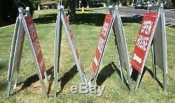 Open House Yard Sign Kit 4 Metal 12x18 A-frames & 4 Double Sided Signs 12x18