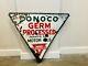 Original 1930's Porcelain Double Sided Conoco Motor Oil Sign
