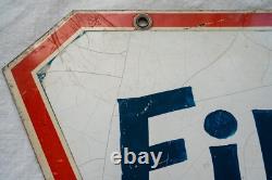 Original 1930s Kodak Verichrome film porcelain enamel double sided sign 17x17
