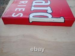 Original 1955 Willard Batteries Double Sided Flange Sign 20 x 14 A-M Sign Co