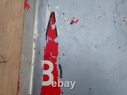 Original 1955 Willard Batteries Double Sided Flange Sign 20 x 14 A-M Sign Co